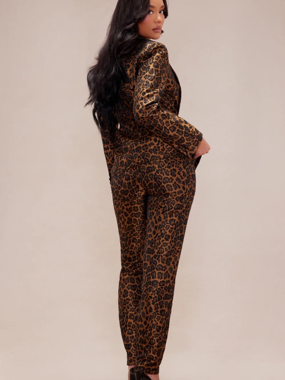 FASHION NOVA. NWT  Laken Leopard Suit Set - Leopard - Picture 5 of 5